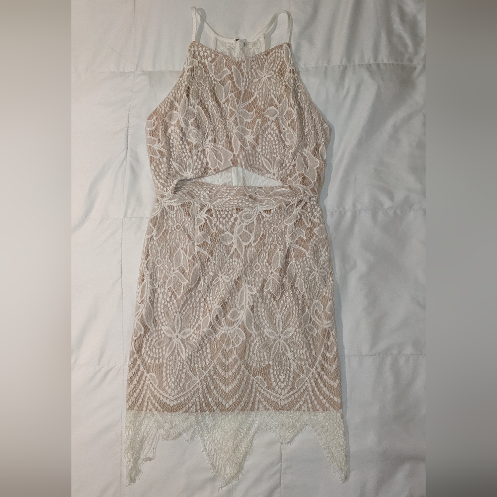 White lace dress